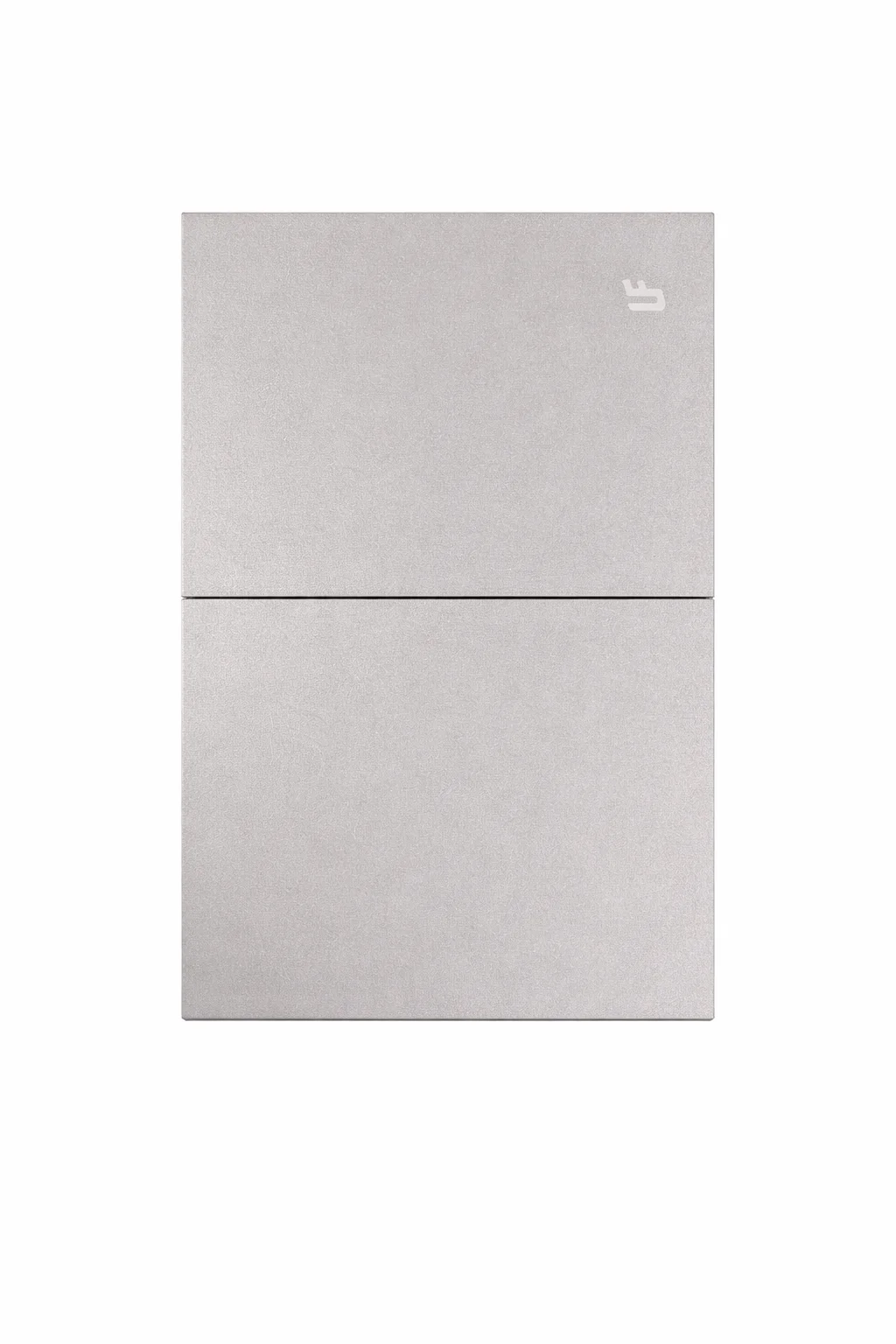 Apagador doble invisible Gris Unifer